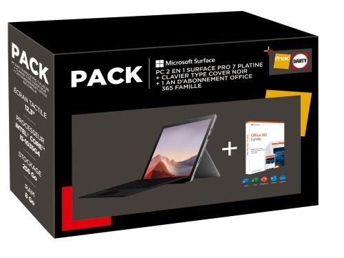 Pack Fnac Surface Pro 7 + Clavier + Office Promotion