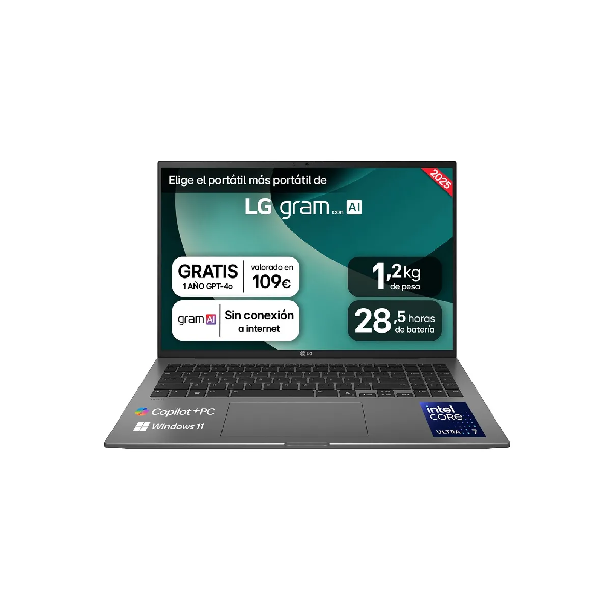 LG Gram 16Z90TL-G.AU88B - Ordinateur Portable Puissant et Lé