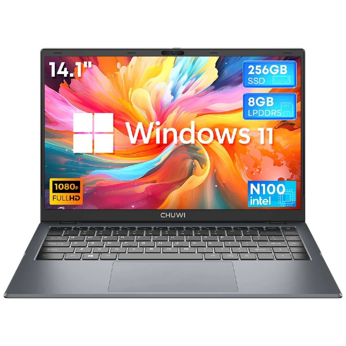 CHUWI GemiBook XPro - Ordinateur Portable 14,1" - Intel N100